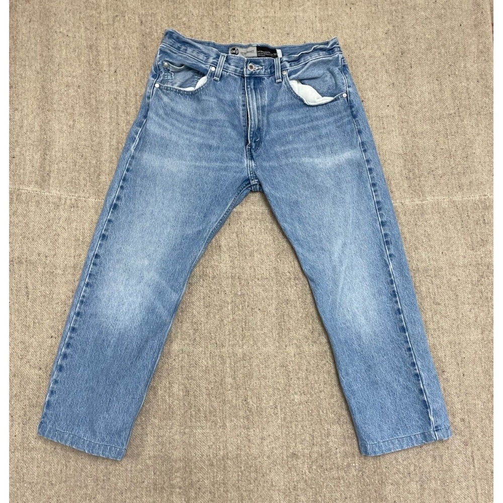 Vintage Straight Leg Jeans Men 32x27 Blue 1990s Levi's Silver Tab